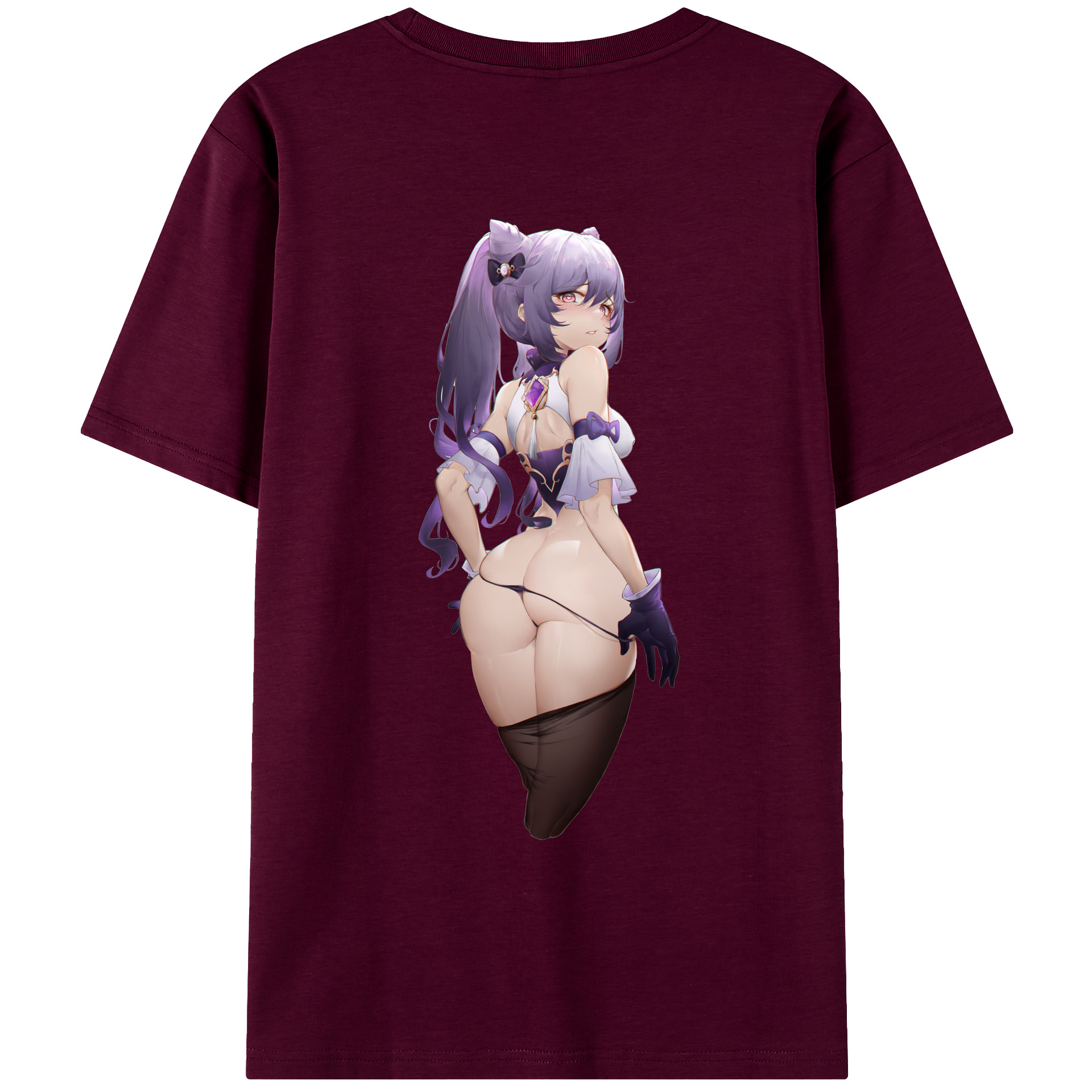 げんし神 刻晴 こくせい genshin Kokusei レディース半袖Tシャツ(バックプリント)
